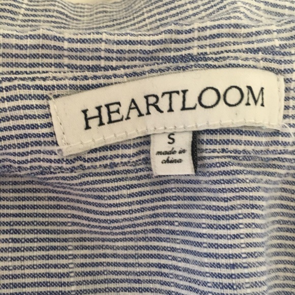 Blue & white striped sleeveless top - Picture 4 of 6